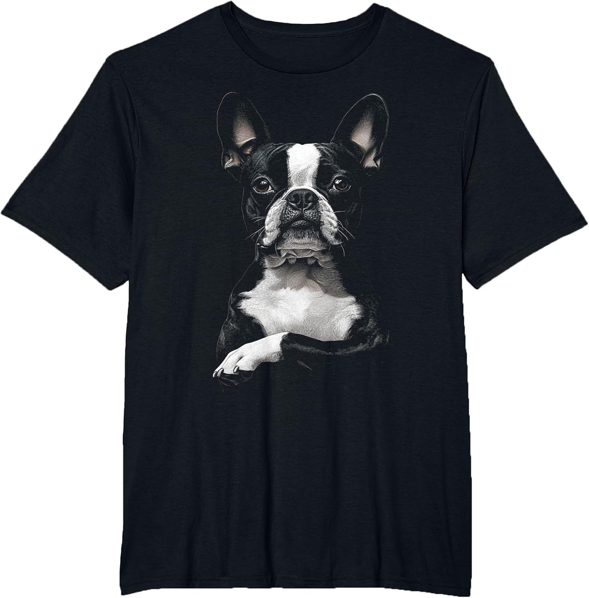 Funny Boston Terrier Dog T-Shirt - Black