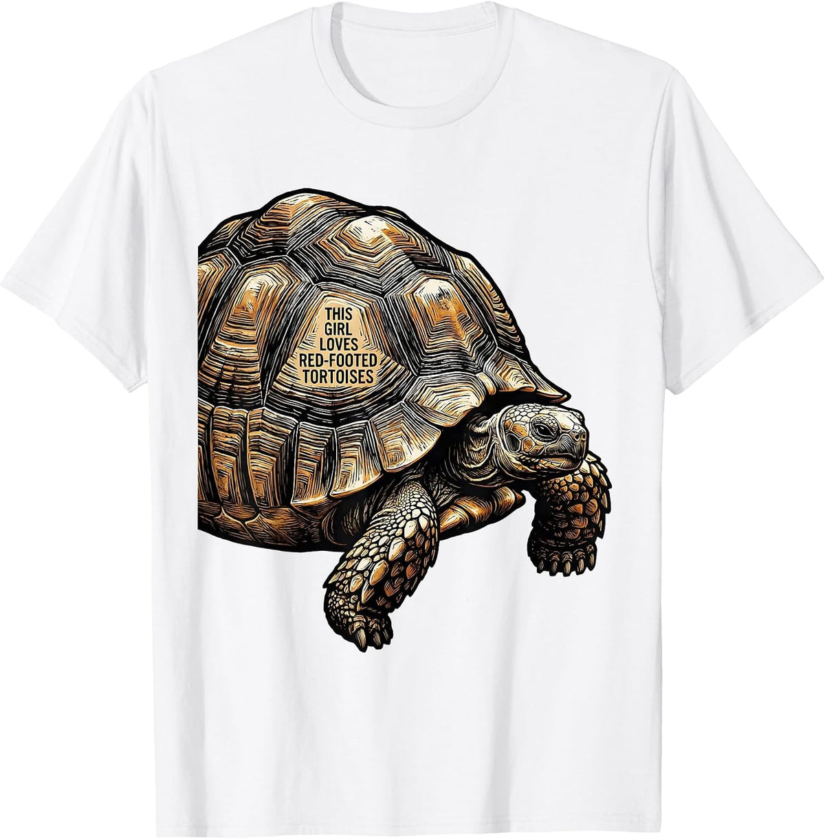Men's This Girl Loves Red-Footed Tortoises Cute Reptile Lover Gift T-Shirt - White