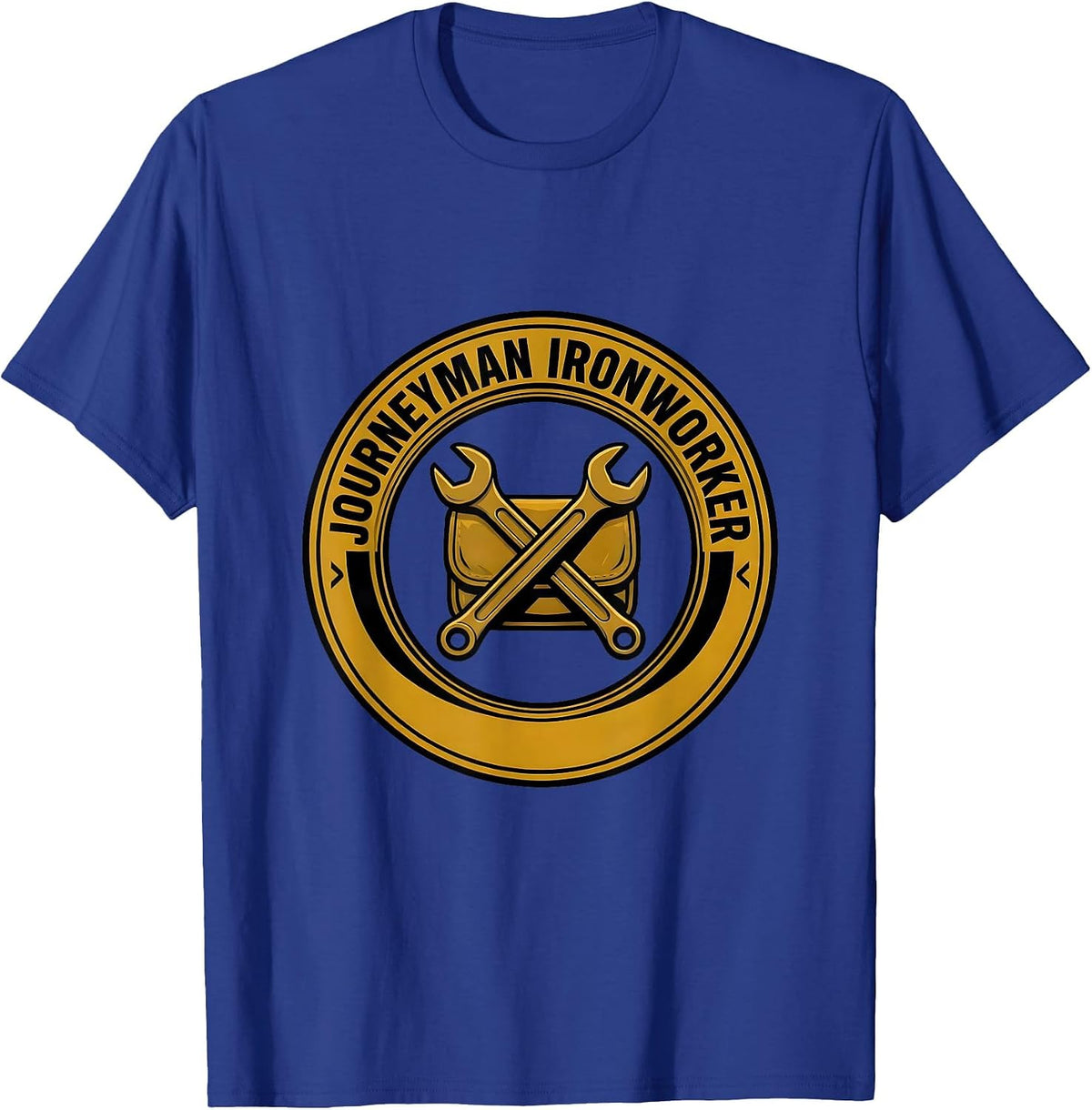 Men's Journeyman Ironworker Funny Blacksmith Metalworker Trade T-Shirt - Royal Blue