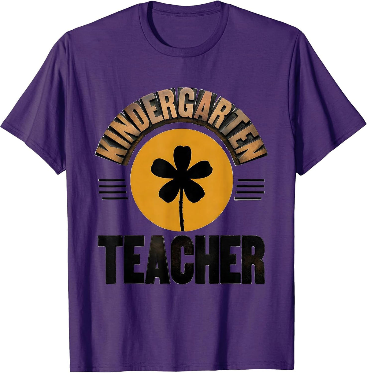 KINDERGARTEN teacher Whimsical Wildflower Back To School T-Shirt - Purple