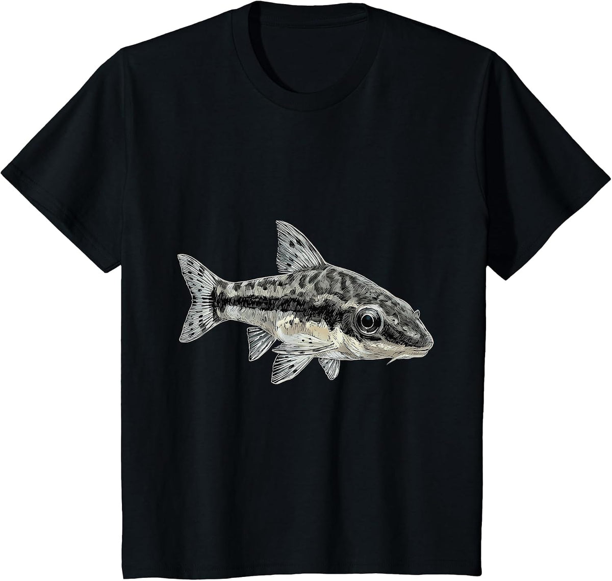Otocinclus Catfish Otocinclus sp. Freshwater Aquarium T-Shirt - Black