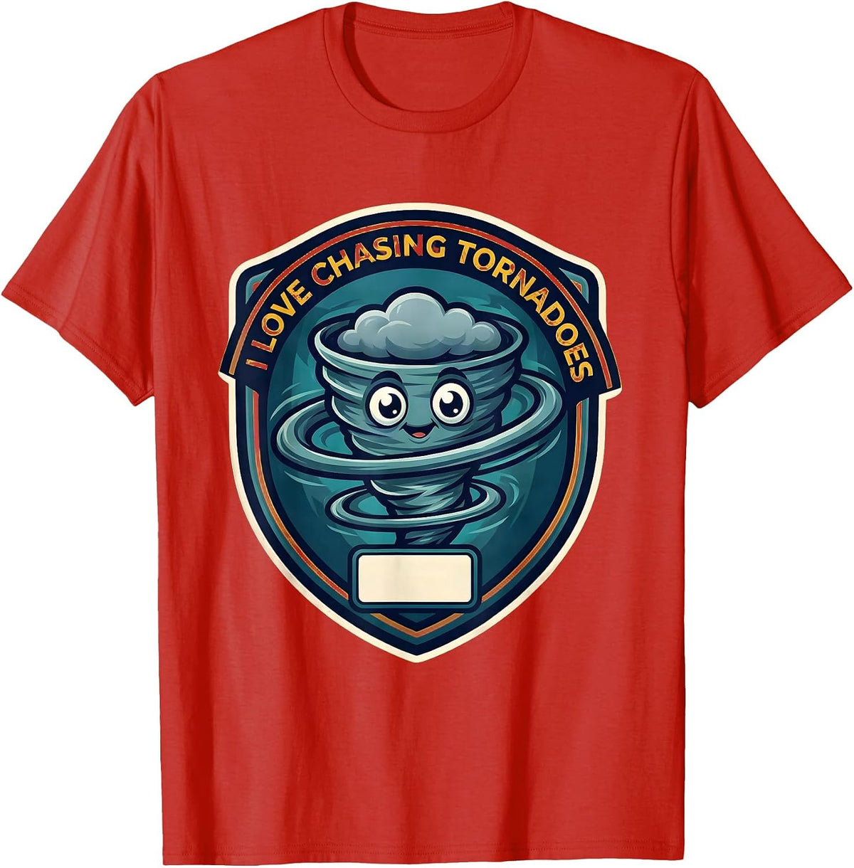 Men's I Love Chasing Tornadoes Funny Storm Chaser Meteorology T-Shirt - Red