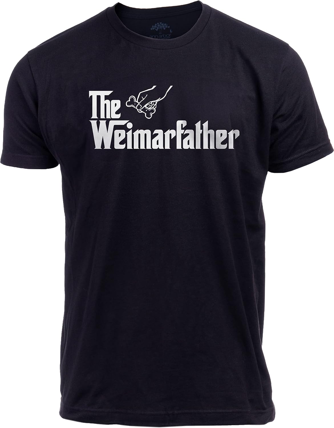 The Dogfather - Dog Father Dad Owner Funny Cute Pup Doggo Tee Fun Pet Humor Daddy T-Shirt for Men - Weimaraner