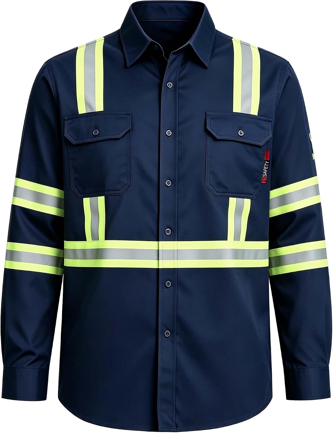 FR Shirts for Men, Long Sleeve, CAT2 - Navy