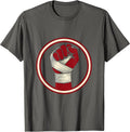 Boxer Hand Wrapping Fight Prep Graphic Jersey T-Shirt - Asphalt Grey