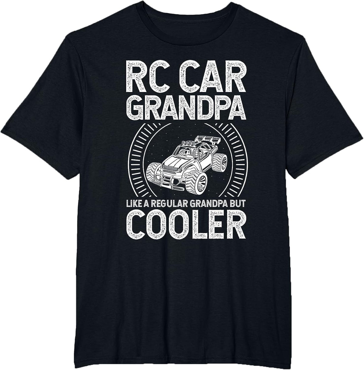 RC CAR Grandpa Like A Regular Grandpa BUT Cooler Car Fan T-Shirt - Black