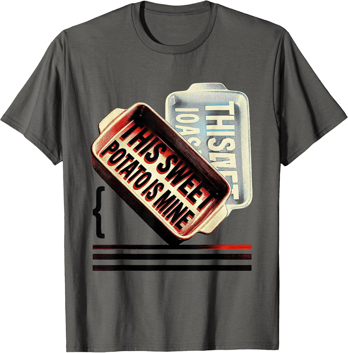 Men's This Sweet Potato Is Mine Funny Couples Matching T-Shirt - Asphalt Grey