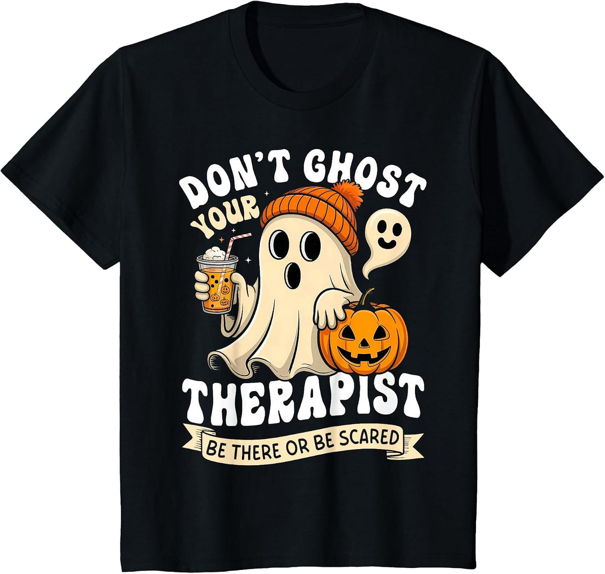 Spooky Self Care Vibes T-Shirt - Black