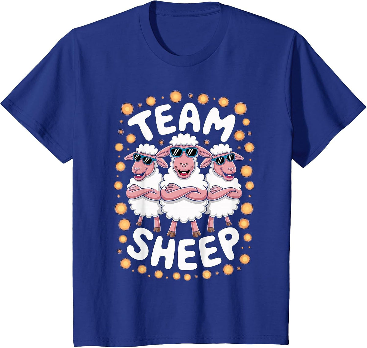 Team Sheep Funny Cool Animal Theme Herd Farmer Humor Farm T-Shirt - Royal Blue