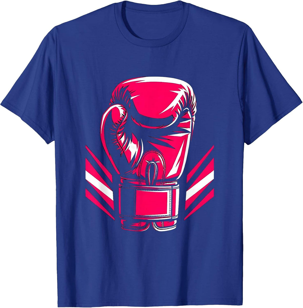 Men's Pink Out Boxer Victory Raise Graphic Design T-Shirt - Royal Blue