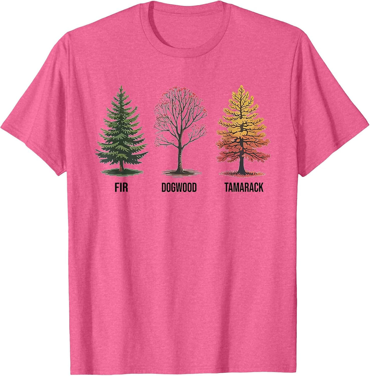 Fir Dogwood Tamarack T-Shirt - Pink Heather