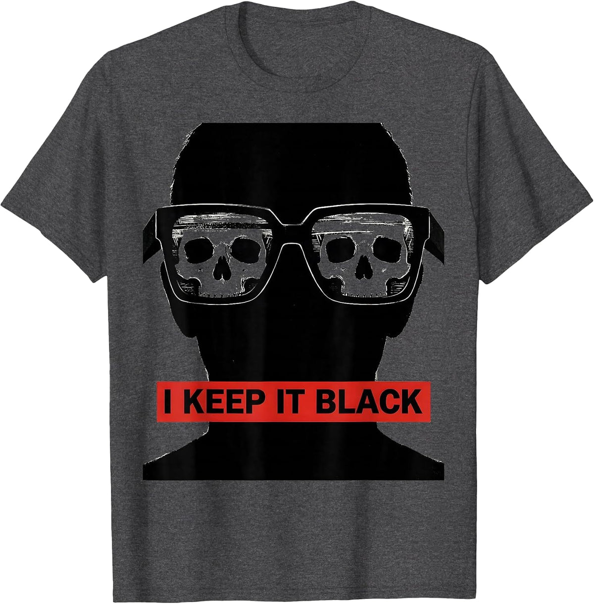 Men's I Keep It Black Goth Emo Alt Aesthetic Humor T-Shirt - Dark Heather Grey