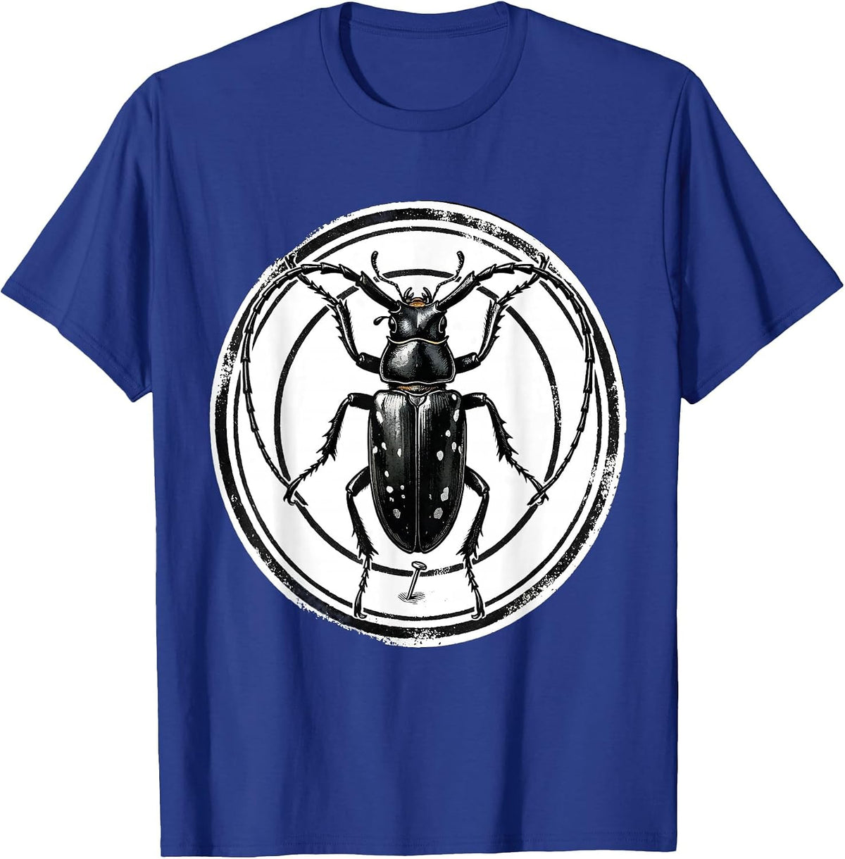 Men's Longhorn Beetle Bug Collector Entomologist Humor T-Shirt - Royal Blue