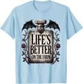 Men's Life's Better On The Farm Country Living Design T-Shirt - Baby Blue