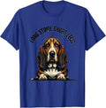 Long Story, Short Legs Funny Basset Hound Dog Owner Humor T-Shirt - Royal Blue