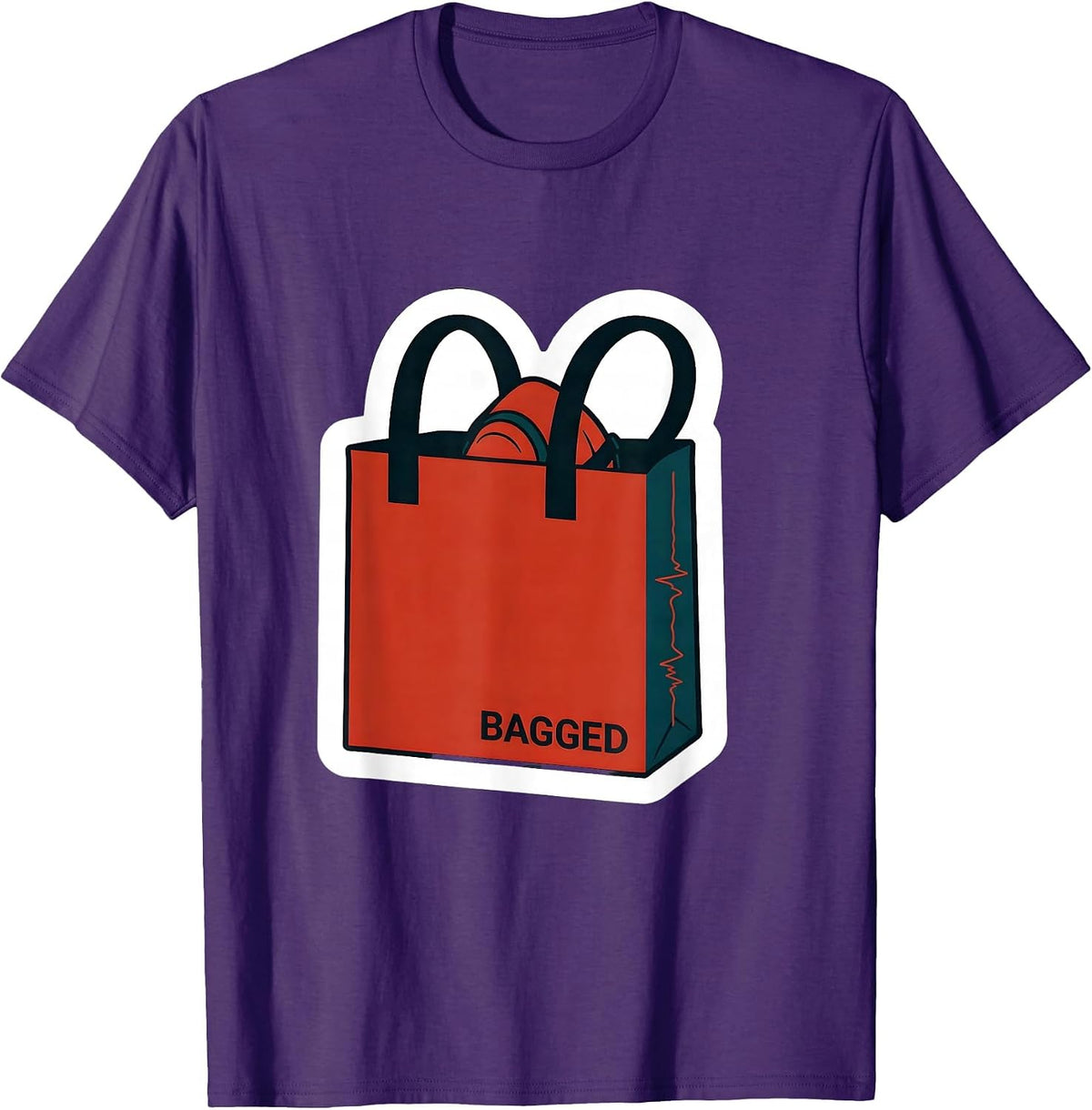 Men's Bagged Sticker Respiratory Therapist RT Humor Gift T-Shirt - Purple