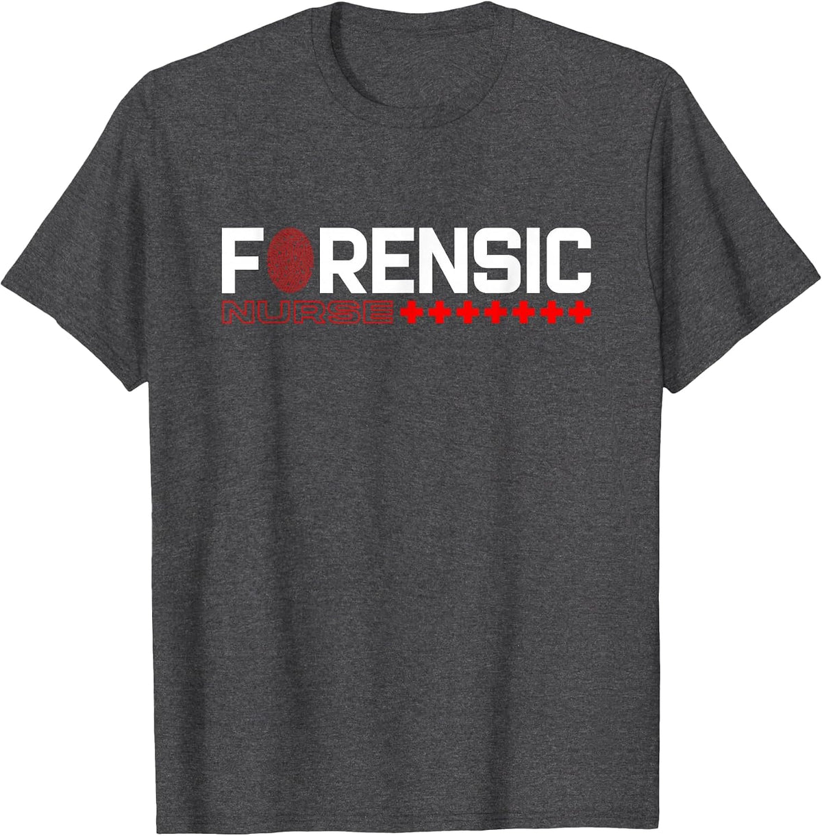 Forensic Nurse Forensic Criminalistics Scientist T-Shirt - Dark Heather Grey