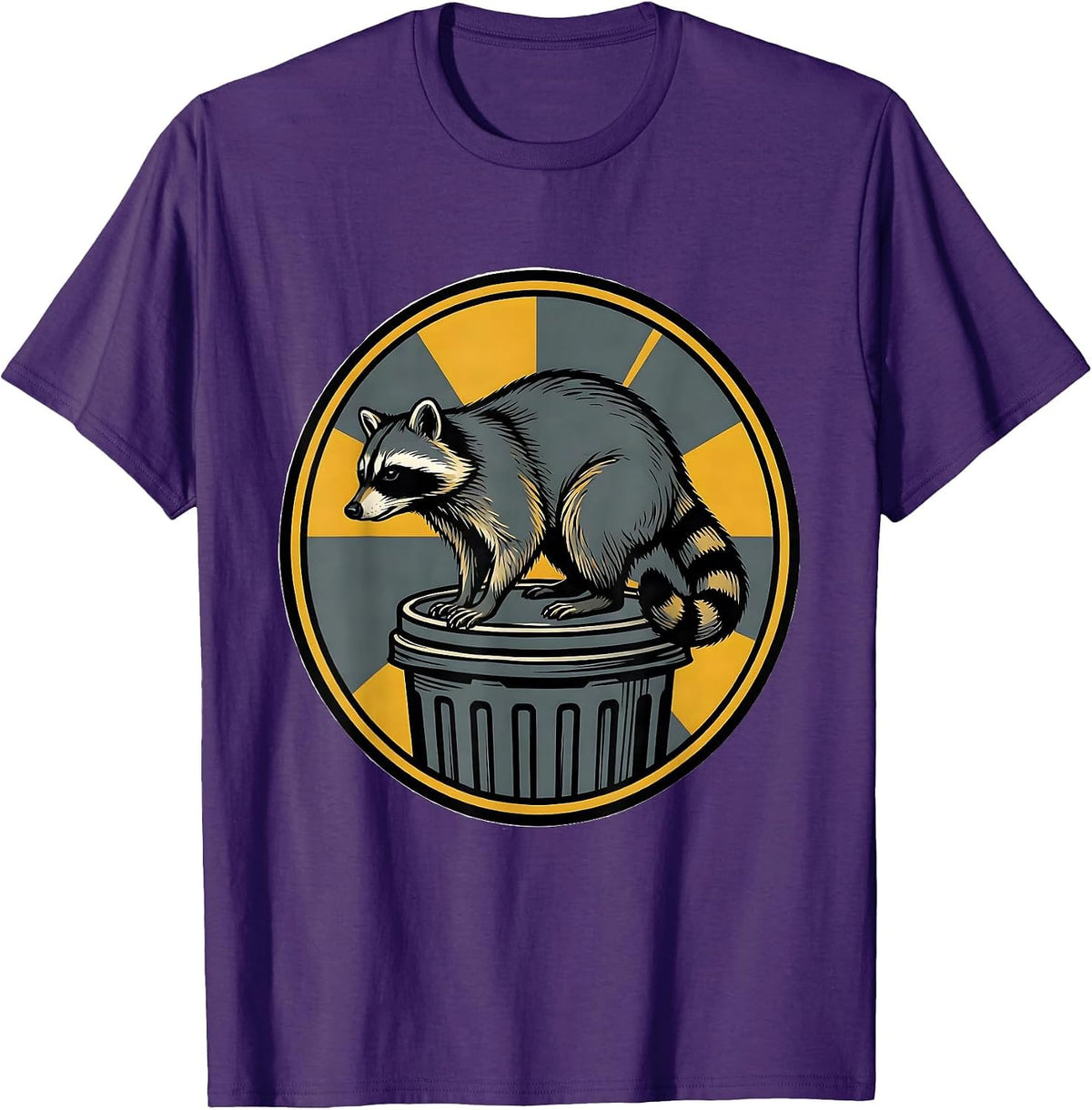 Jimothy Raccoon Funny Viral Meme Trash Panda Wildlife T-Shirt - Purple