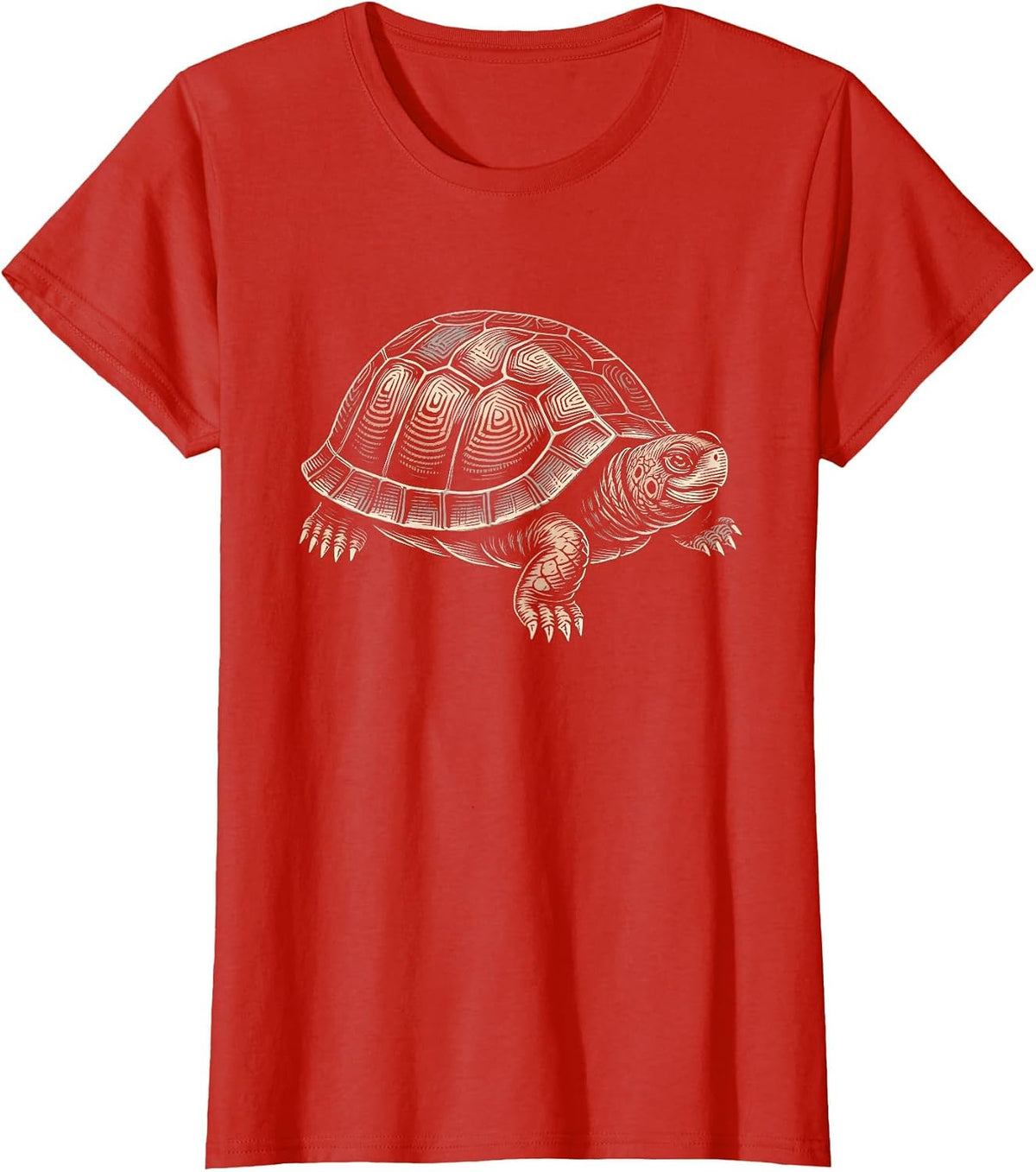 Tin Turtle Graphic Design for Women and Men T-Shirt - Red