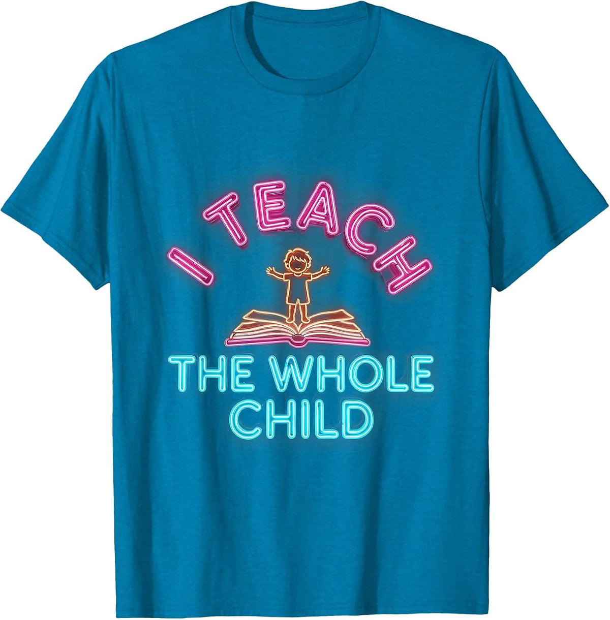 I Teach The Whole Child Paraprofessional Design T-Shirt - Sapphire Blue