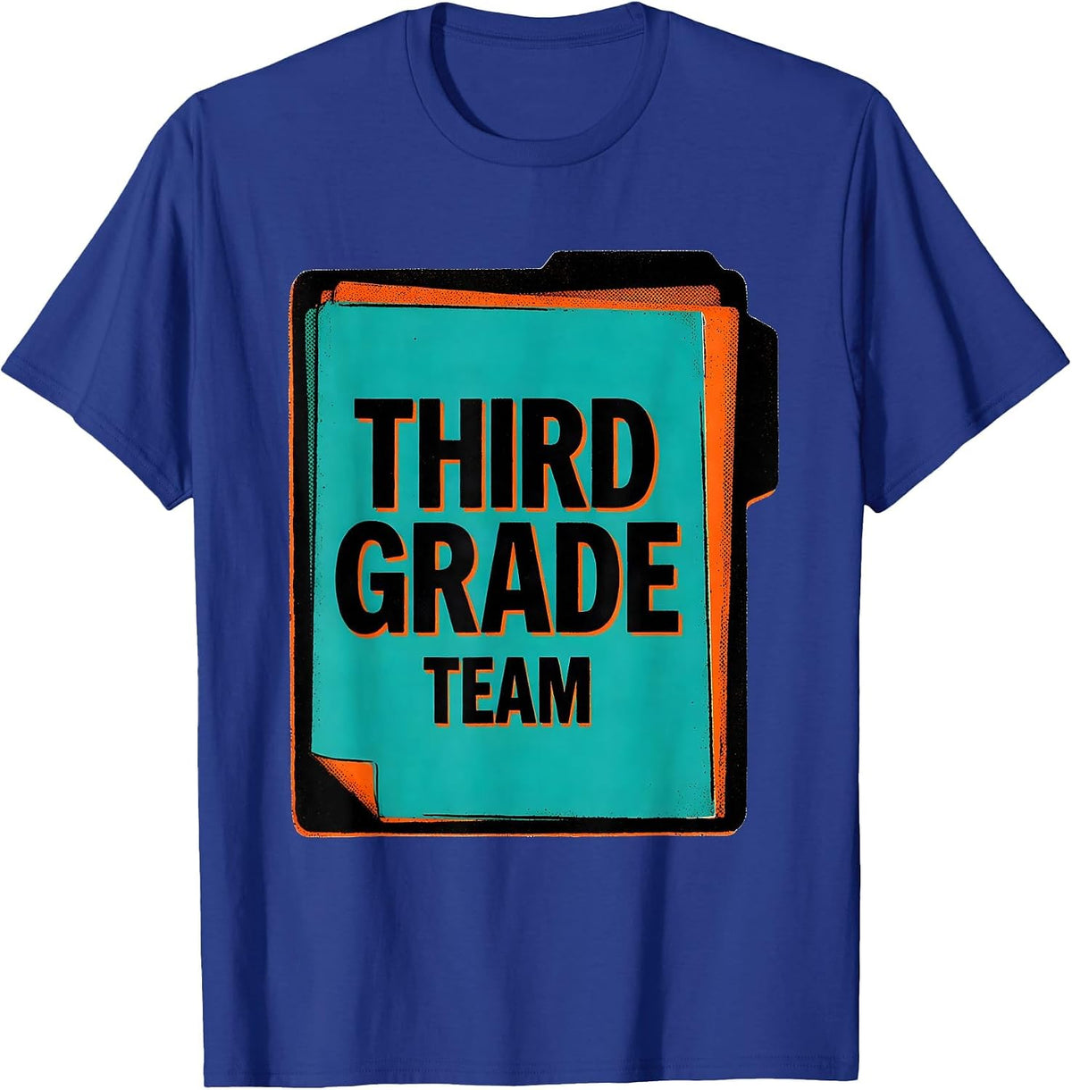 Third Grade Team Risograph Teacher Crew Back To School Gift T-Shirt - Royal Blue