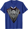 Dressed to the Nines Tuxedo Graphic Design T-Shirt - Royal Blue