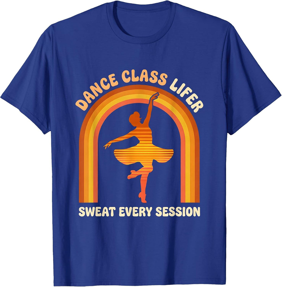 Men's Dance Class Lifer — Sweat Every Session Retro T-Shirt - Royal Blue