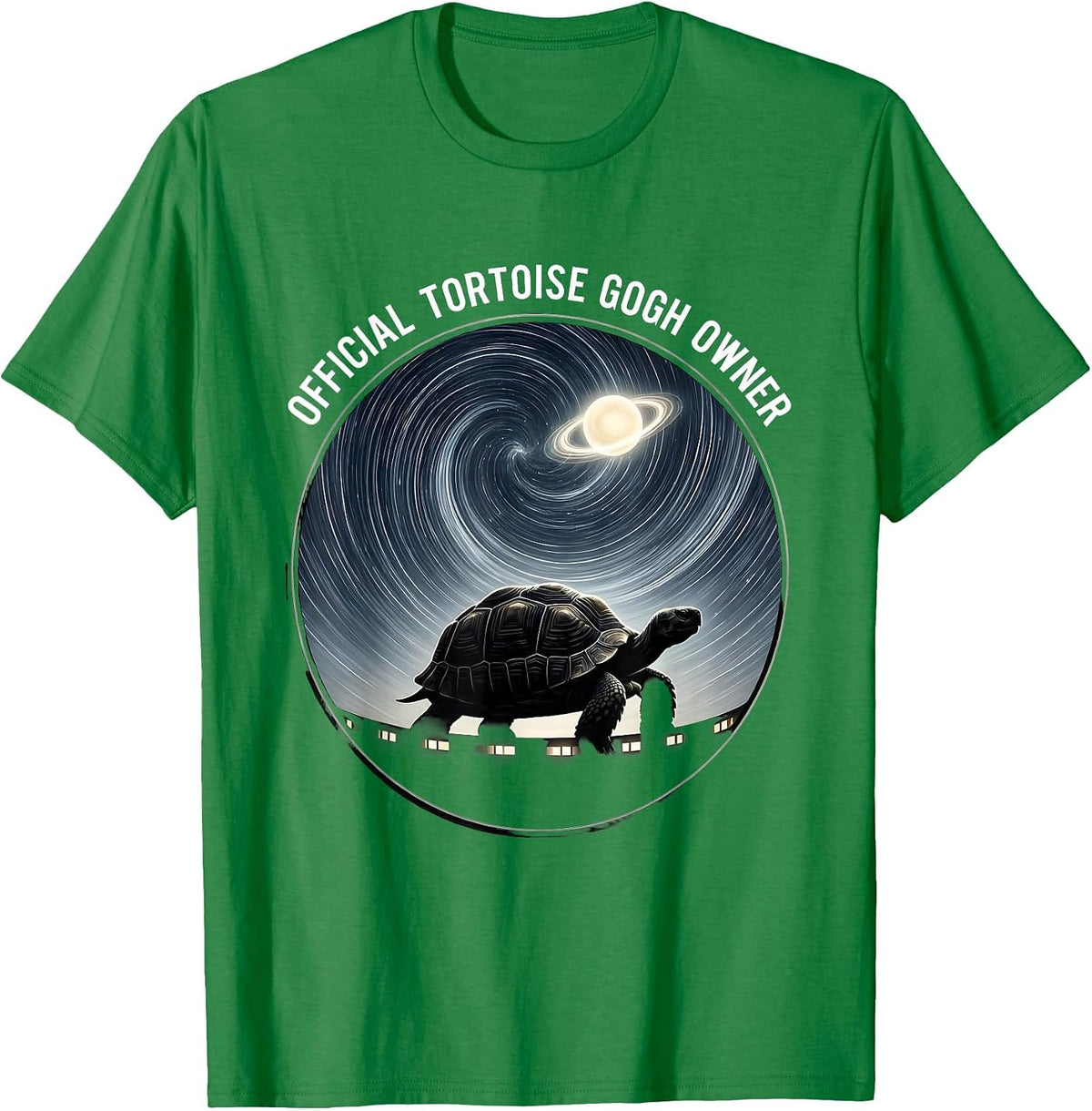 Men's Official Tortoise Gogh Owner Funny Animal Lover Pet Owner T-Shirt - Kelly Green