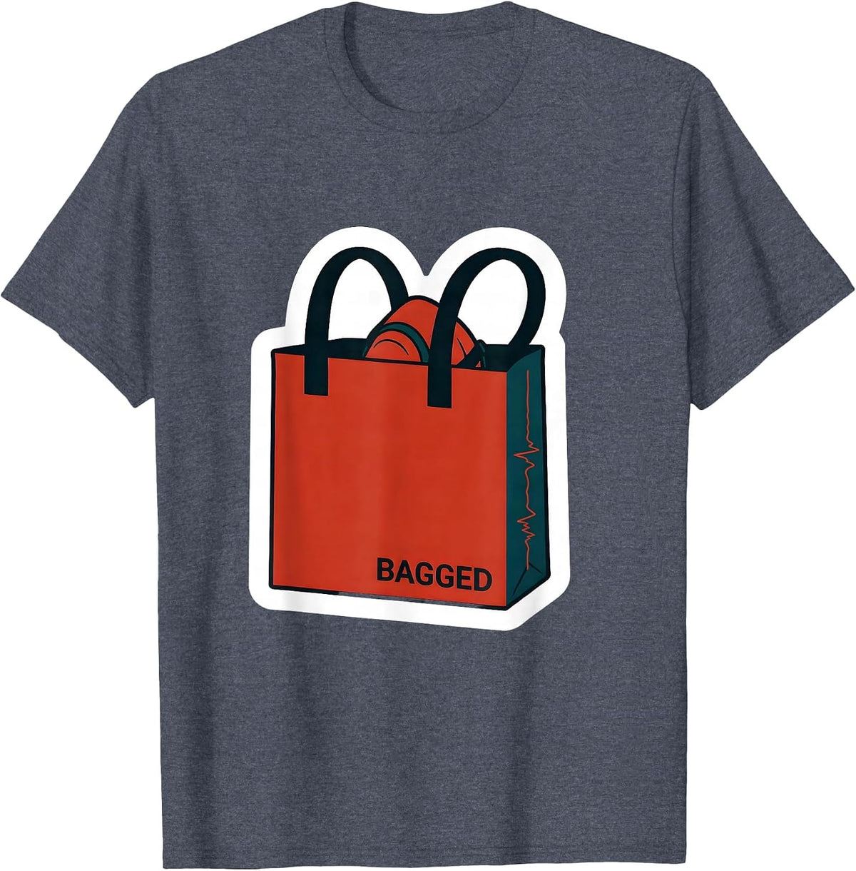 Men's Bagged Sticker Respiratory Therapist RT Humor Gift T-Shirt - Heather Blue