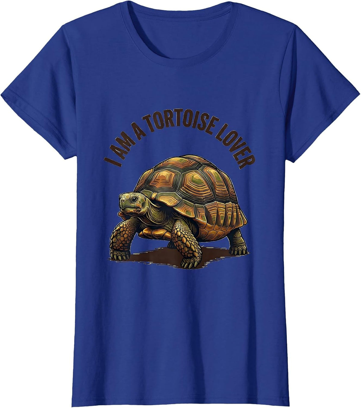 Women's I Am A Tortoise Lover Funny Reptile Animal Lover Gift T-Shirt - Royal Blue