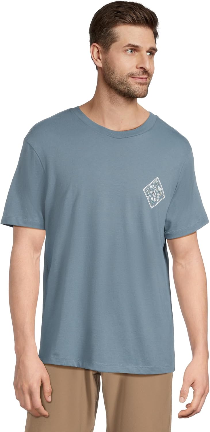 Salty Crew Men's Tippet Fill Short Sleeve Tee - Slate 1
