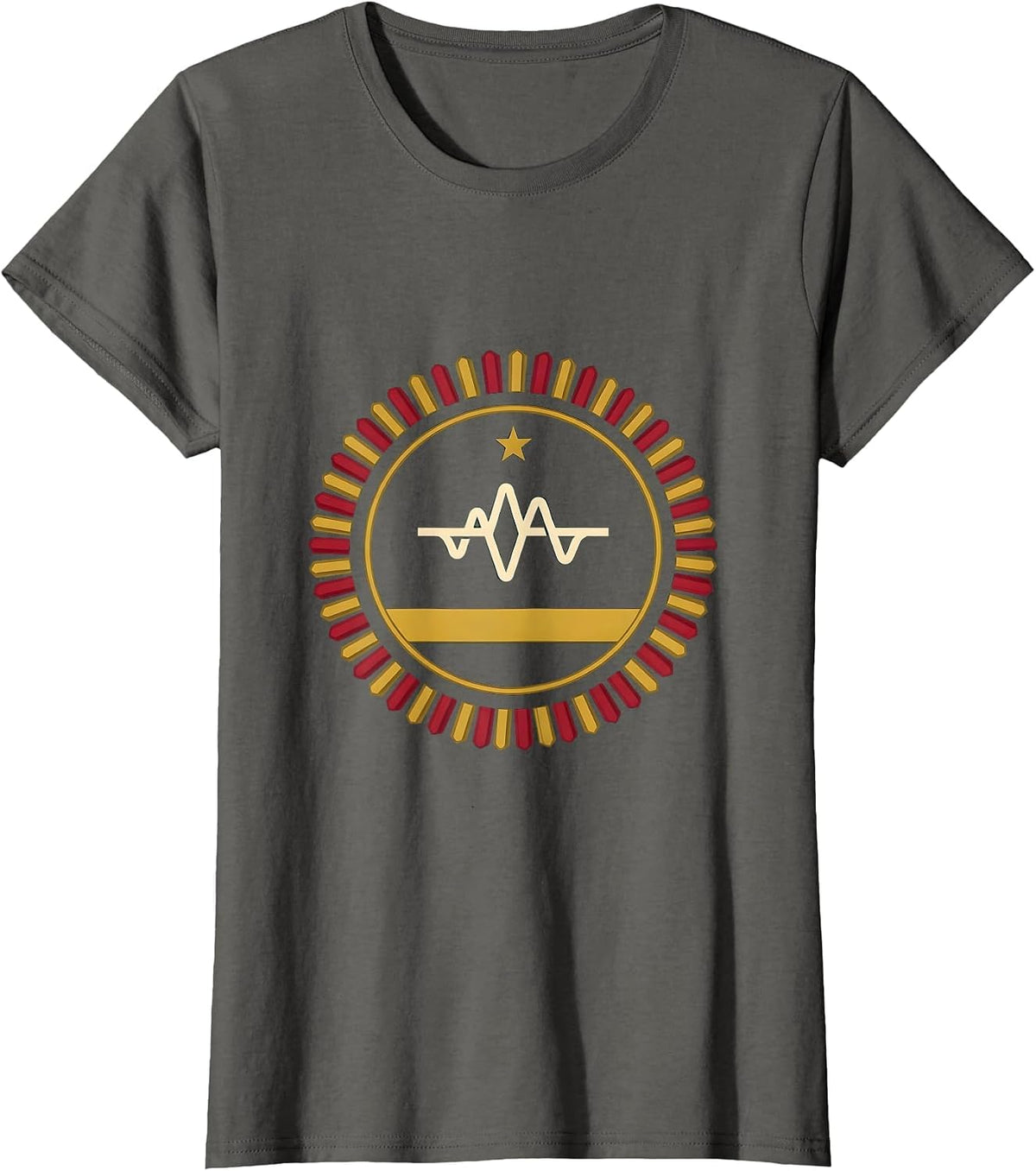 Women's Sealed Airway Badge Respiratory Therapist Christmas Humor T-Shirt - Asphalt Grey
