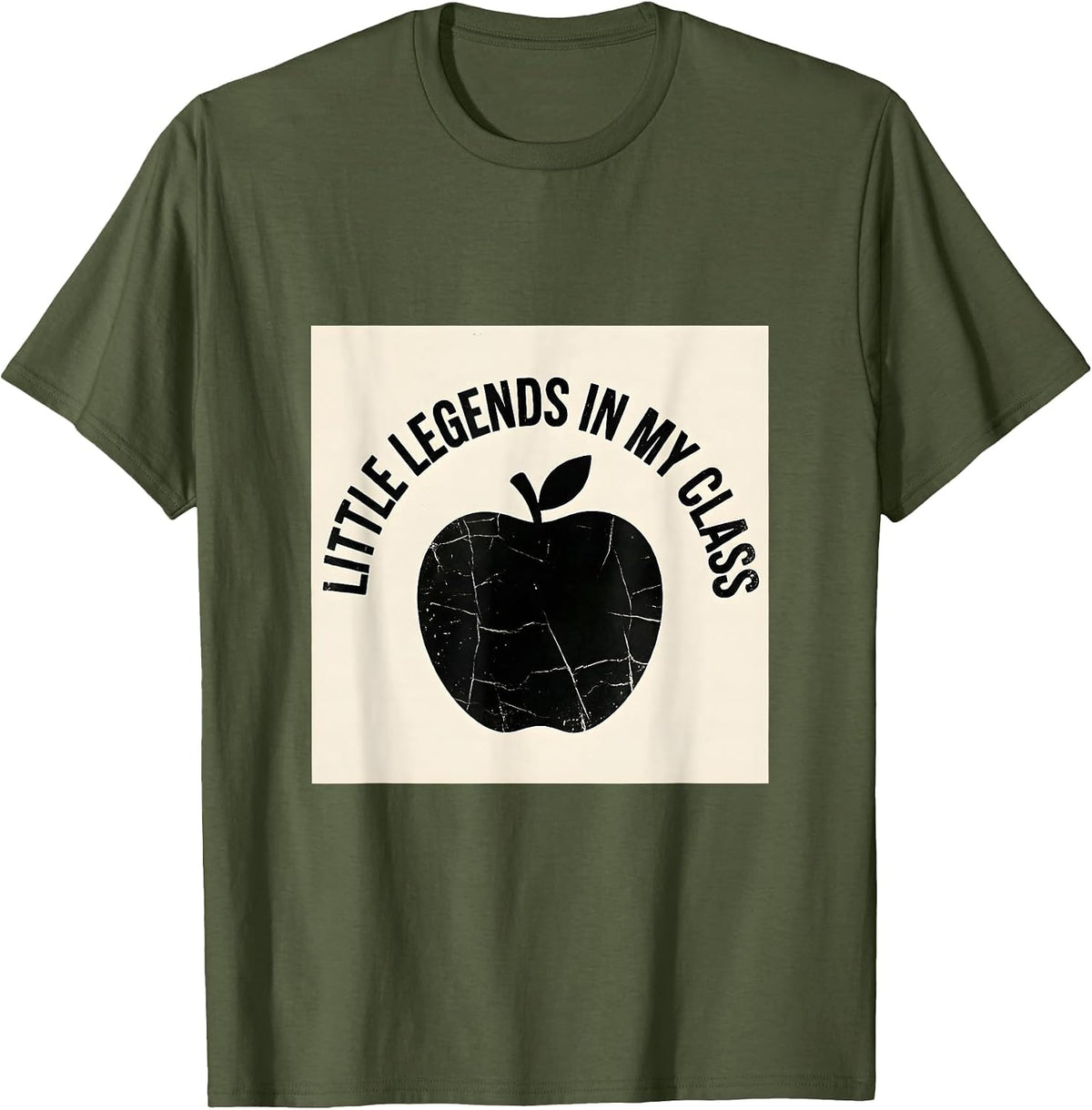 Little Legends In My Class 1st Grade Teacher T-Shirt - Olive Green