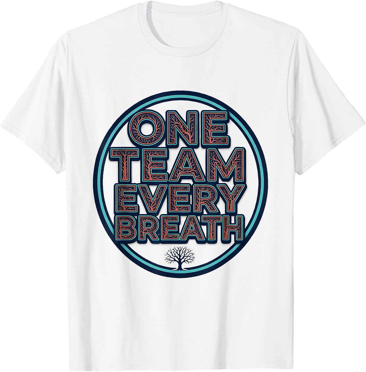 Men's One Team Every Breath Bold Respiratory Therapist RT Week T-Shirt - White