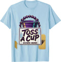 Men's Toss A Cup Down Here Funny Mardi Gras Carnival Party Jester T-Shirt - Baby Blue