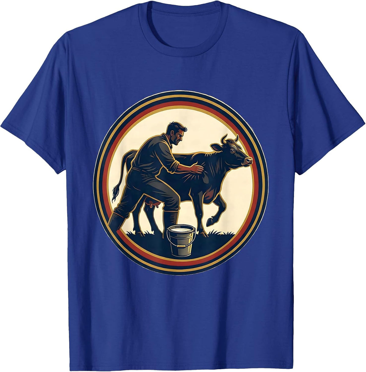 Men's Farm Seal Sarcastic Humor Farmer Ranch Life Gift T-Shirt - Royal Blue