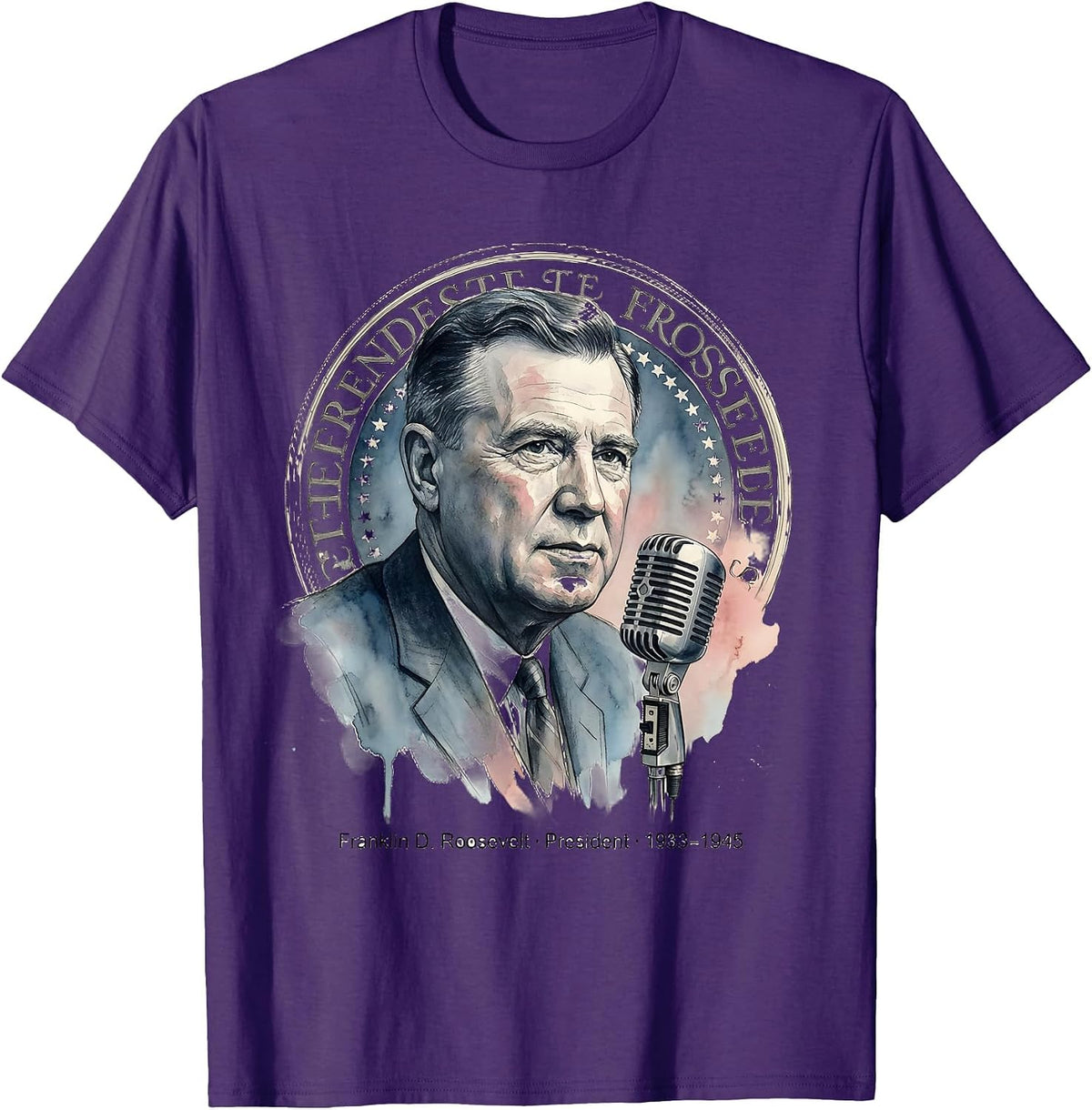 Men's Franklin D. Roosevelt · President · 1933–1945 Historical T-Shirt - Purple