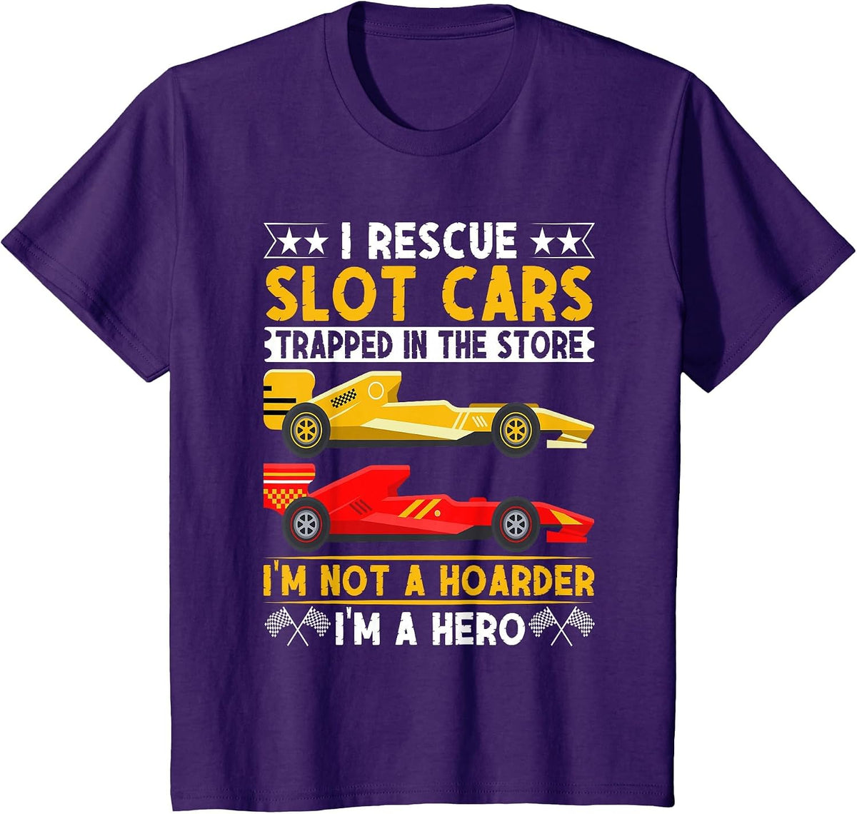 Slot Car Customizing Slotcars & Slot Car Racing Racer T-Shirt - Purple