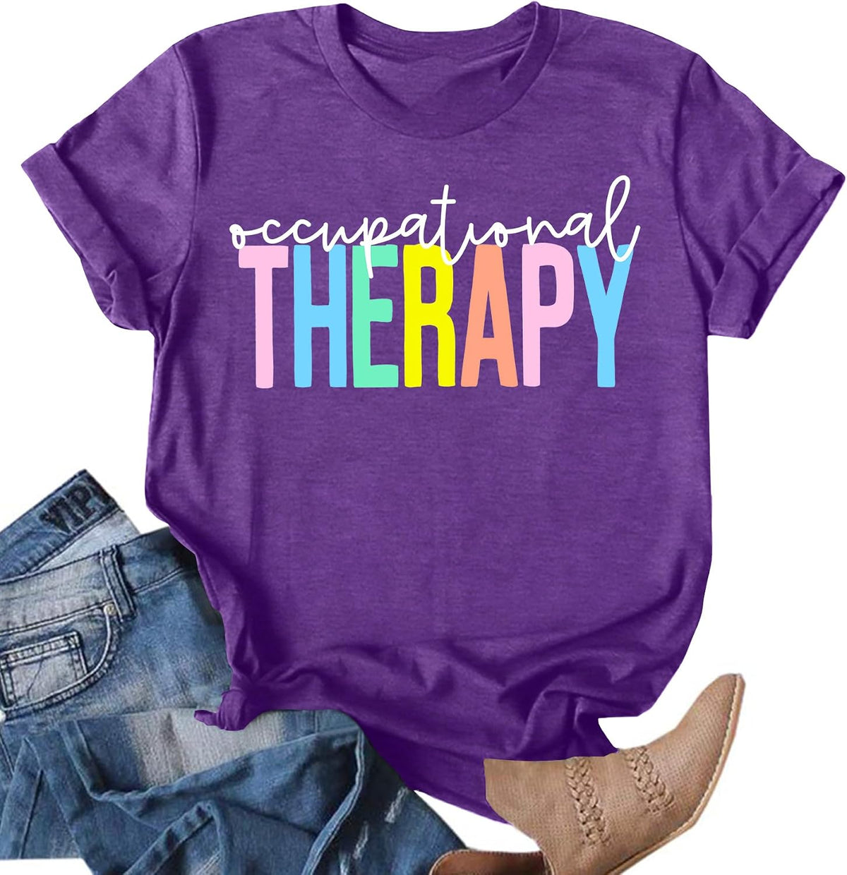 Mental Health Shirt for Women It's Okay to Make Some Mistakes Letter Print Tshirt Mental Health Gifts Tops -