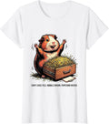 Women's Cavy Case File: Nibble Radar, Popcorn Hocks Funny T-Shirt - White