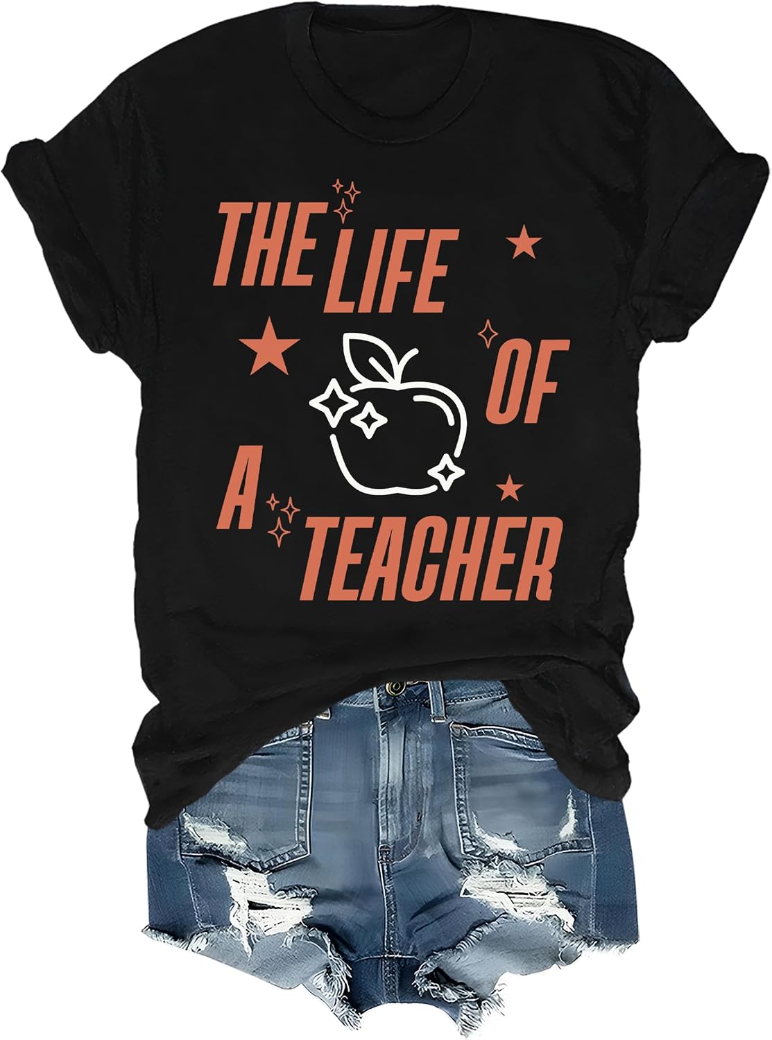 The Life of a Teacher Shirt, Back to School Shirts, Music Fan Teacher T-Shirt - Black
