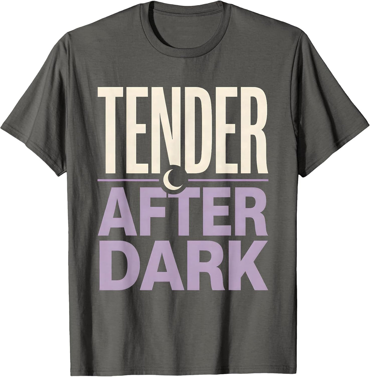 Tender After Dark Cute Goth Bunny Rabbit Kawaii Aesthetic T-Shirt - Asphalt Grey