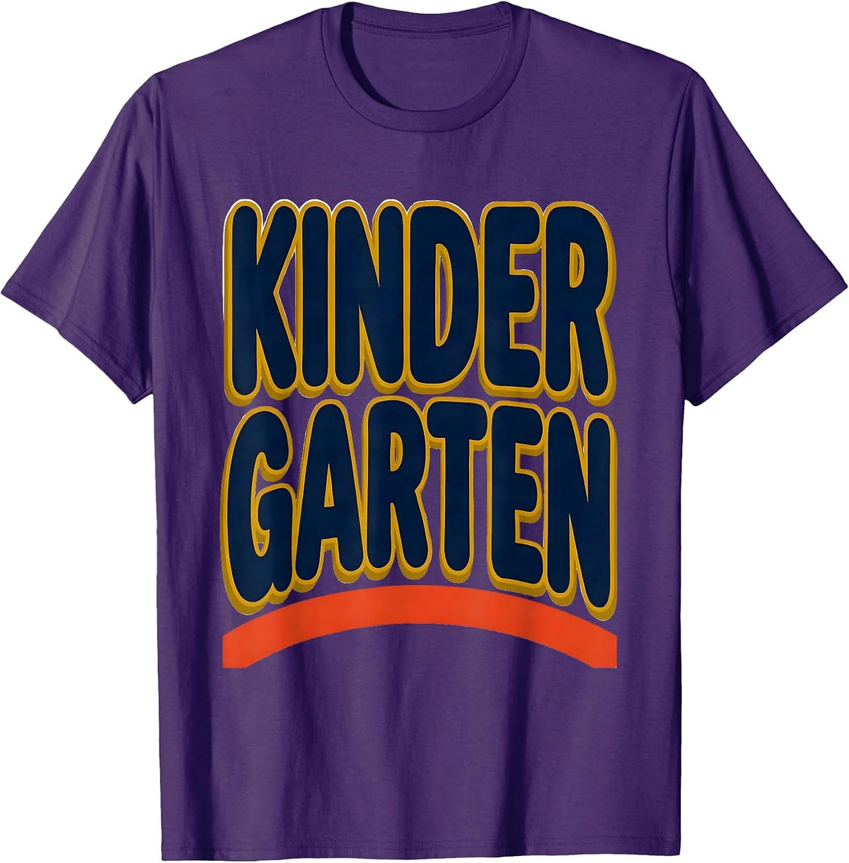 Kindergarten Retro Grade Level Teacher Student Back T-Shirt - Purple