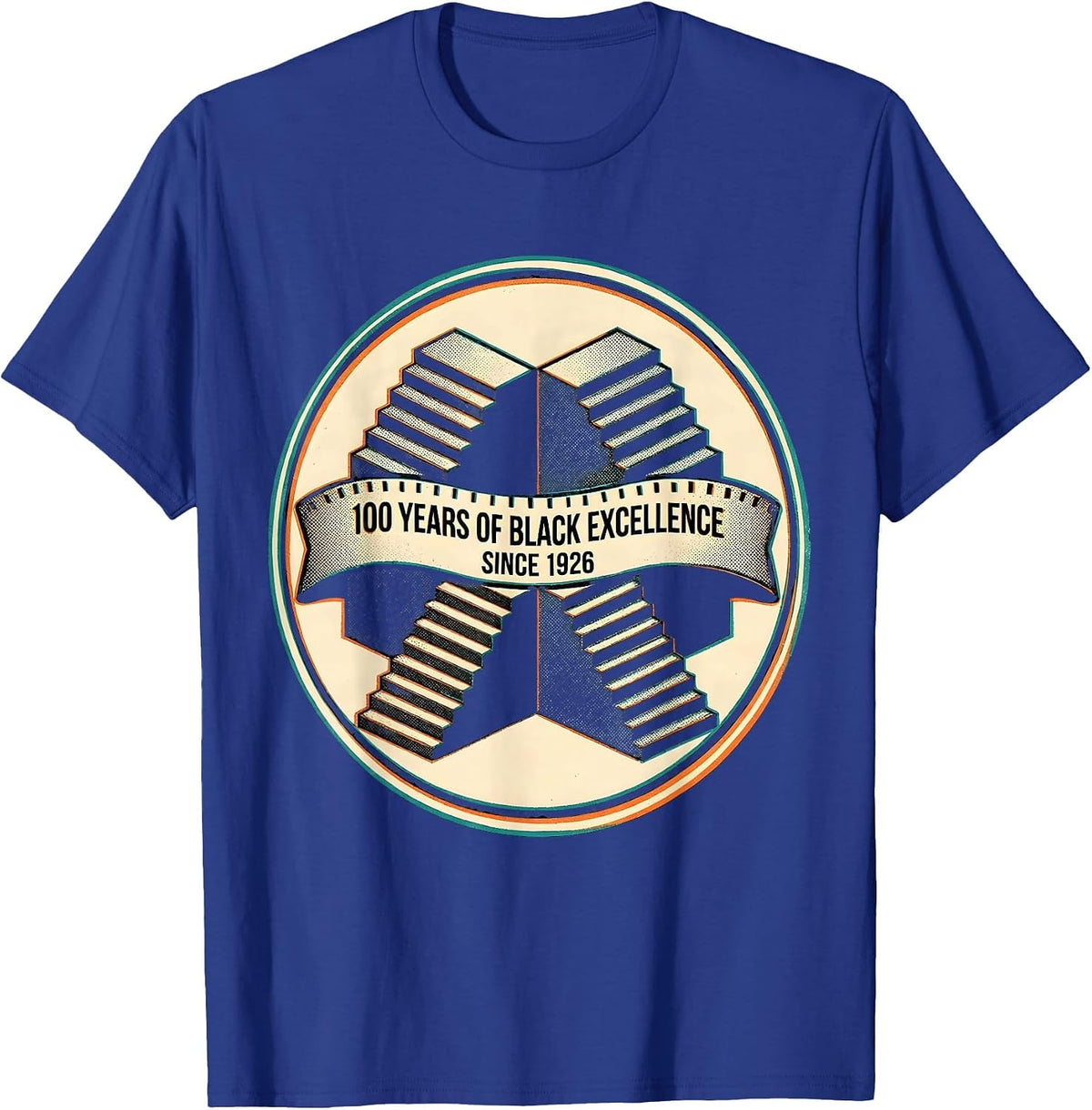 100 Years Of Black Excellence Since 1926 Centennial T-Shirt - Royal Blue
