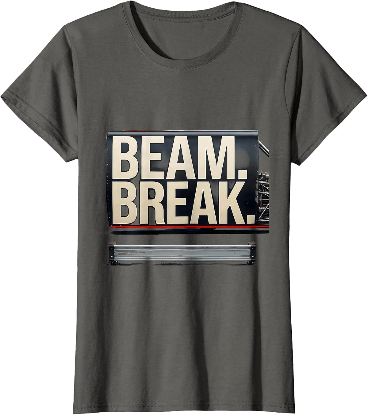 Women's Beam Break Drag Racing RC Car Racing Enthusiast Gift T-Shirt - Asphalt Grey