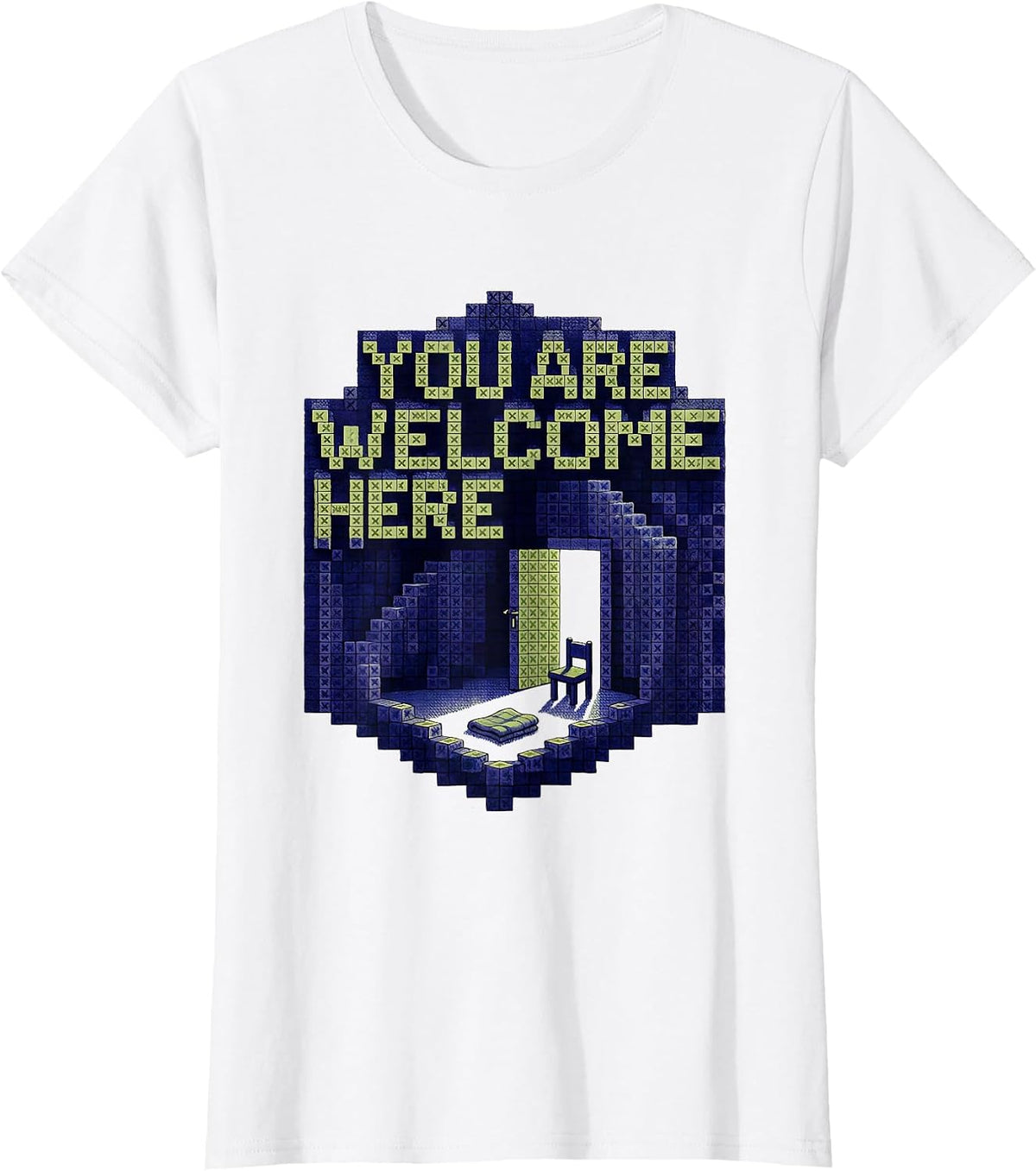 You Are Welcome Here Supportive Counselor Mental Health T-Shirt - White