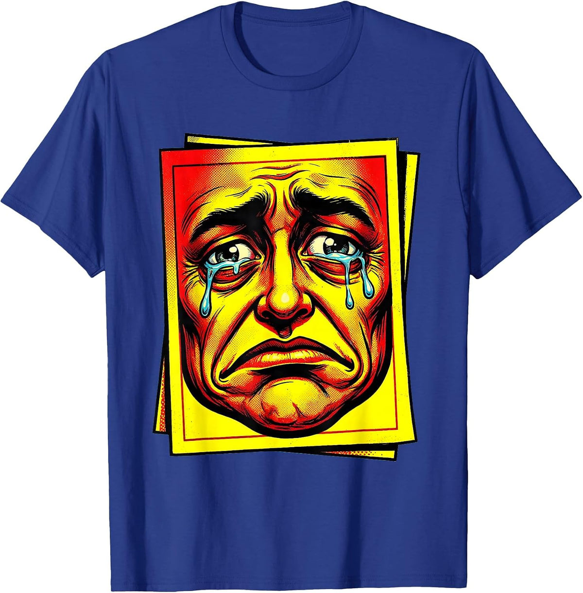 Funny Report Card Sad Face Teacher Humor Gift T-Shirt - Royal Blue