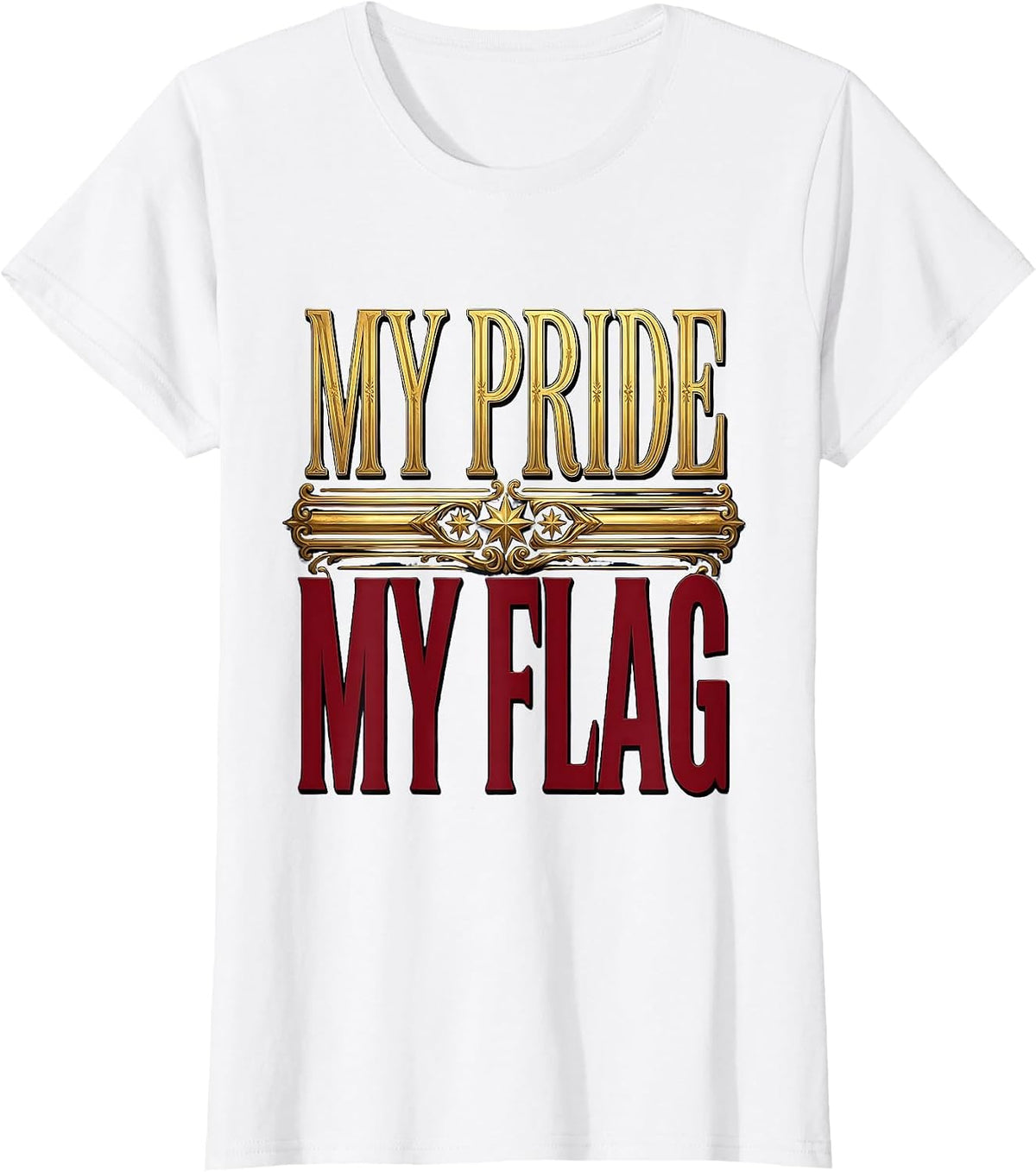 My Pride My Flag LGBTQ Pride Celebration Design T-Shirt - White