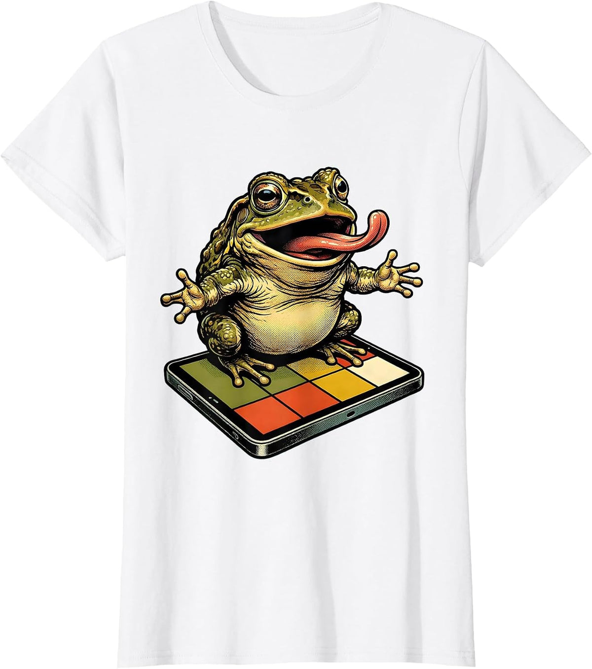 Women's Funny Toad Periodic Table Science Humor T-Shirt - White
