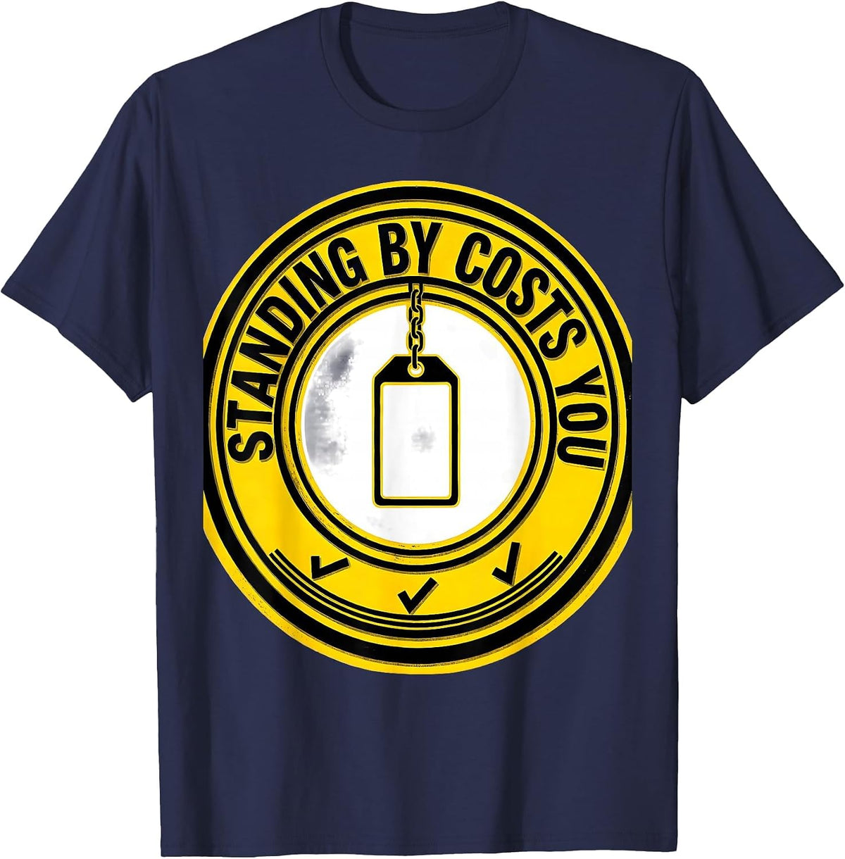 Men's Standing By Costs You Funny Plumber Pipefitter Occupation T-Shirt - Navy Blue